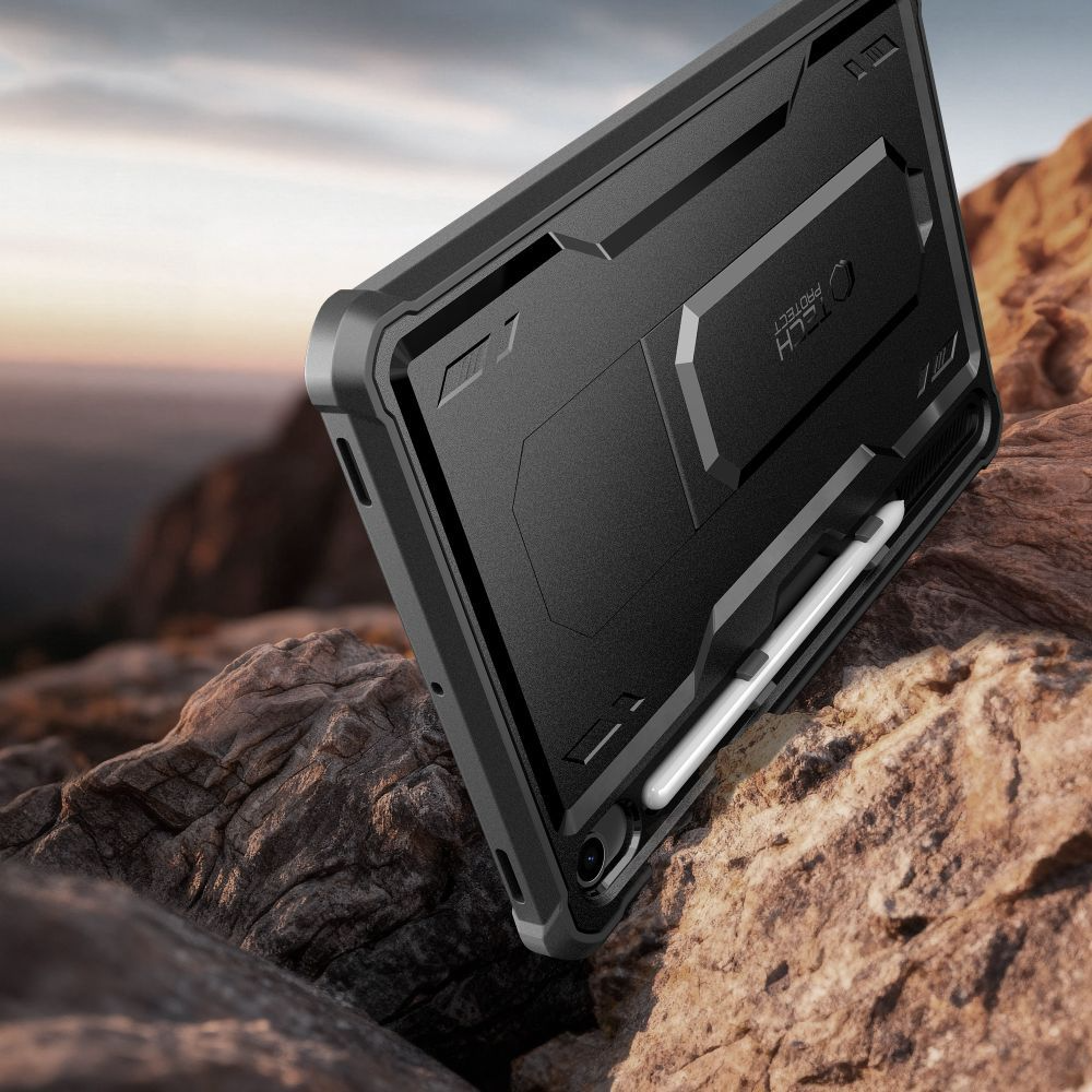 Pouzdro pro Samsung Galaxy Tab S10 Lite / Tab S10 FE / Tab S9, Tech-Protect, Kevlar Pro, Černé