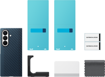 Pouzdro pro Samsung Galaxy Z Fold8 Ultra F976, Carbon Magnet Case, Tmavě modrá EF-KF976SNEGWW