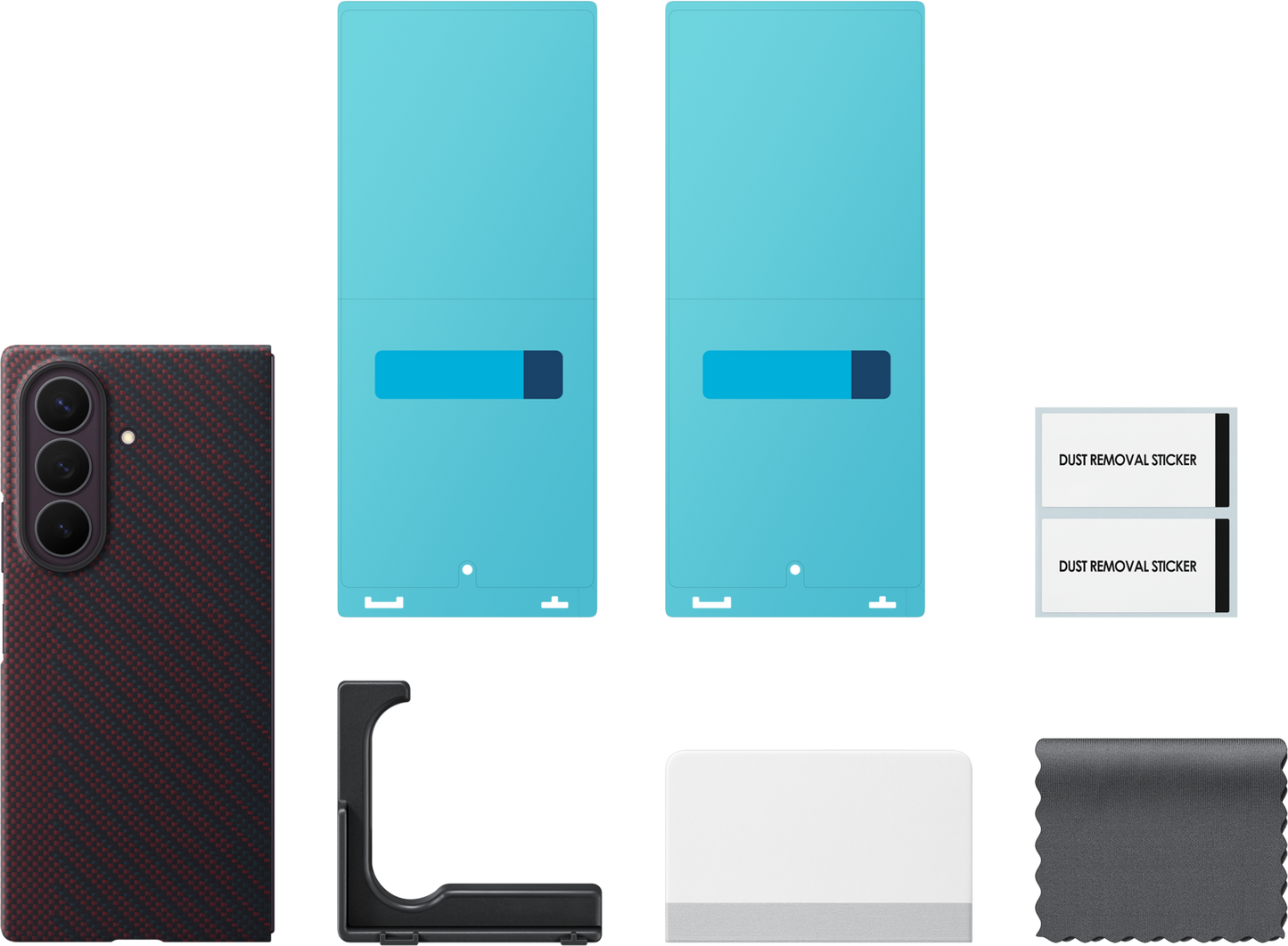 Pouzdro pro Samsung Galaxy Z Fold8 Ultra F976, Carbon Magnet Case, červené EF-KF976SREGWW