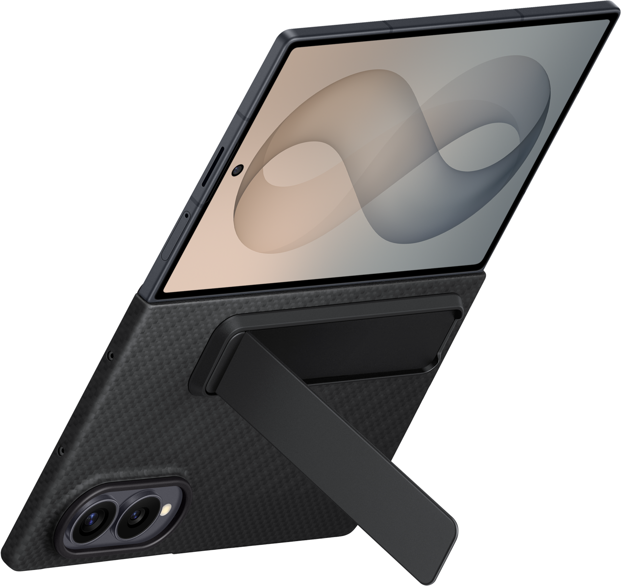 Pouzdro pro Samsung Galaxy Z Fold8 F971, Carbon Standing, Černé EF-XF971SBEGWW