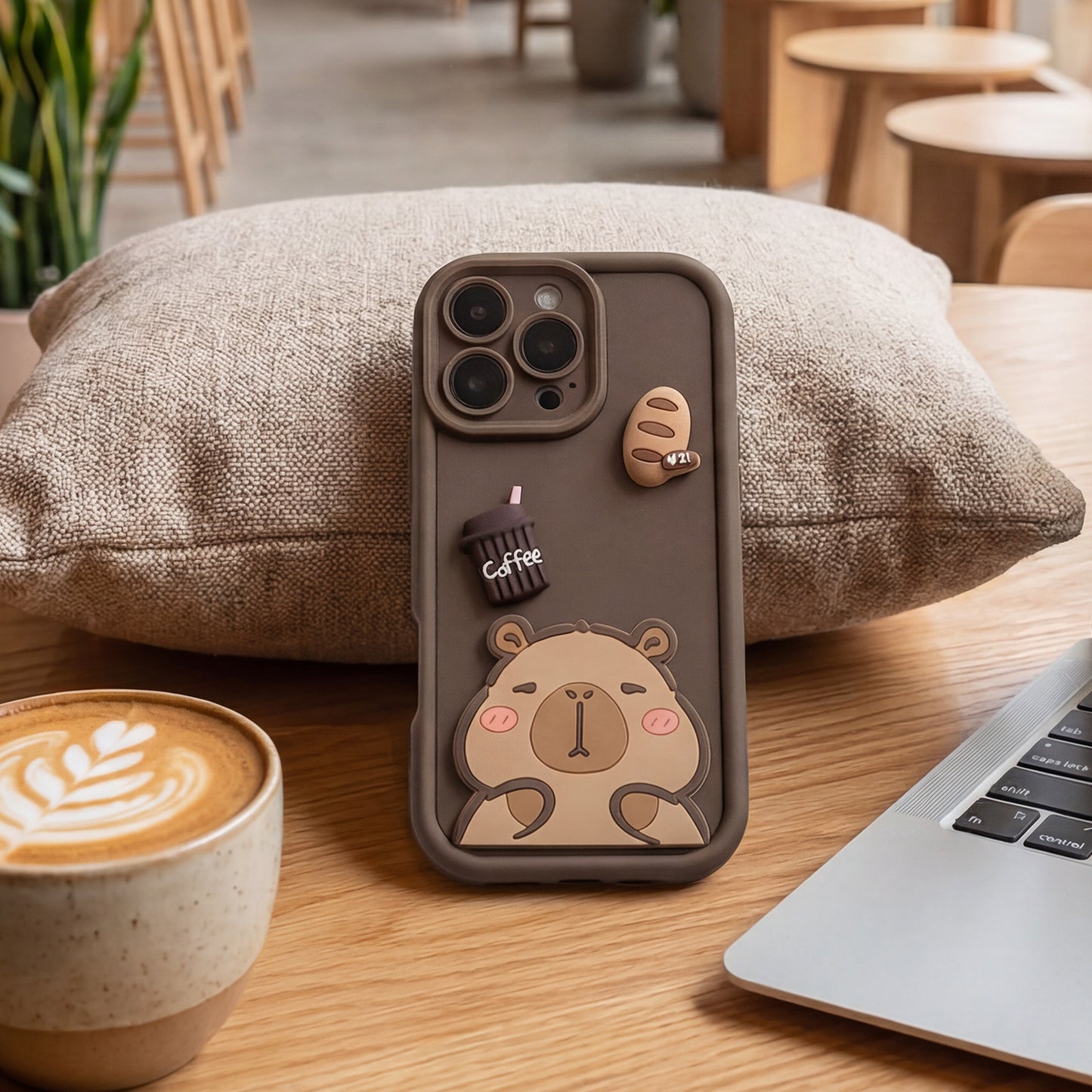 Case for Samsung Galaxy S26 S942, OEM, Ultra Trendy 3D Capybara, Brown