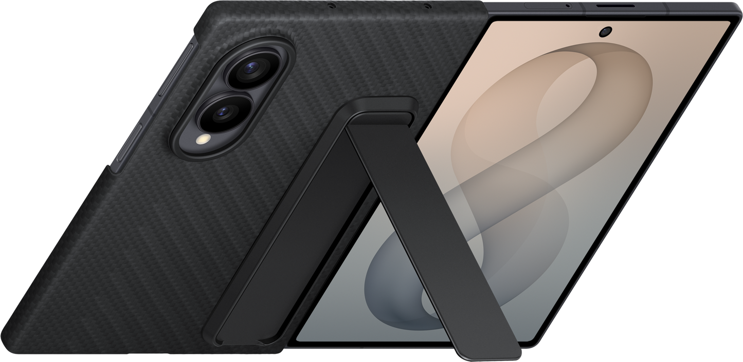 Pouzdro pro Samsung Galaxy Z Fold8 F971, Carbon Standing, Černé EF-XF971SBEGWW