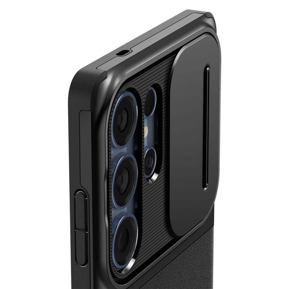 Pouzdro pro Samsung Galaxy S25 Ultra S938, Spigen, OPTIK ARMOR, Černá ACS08969