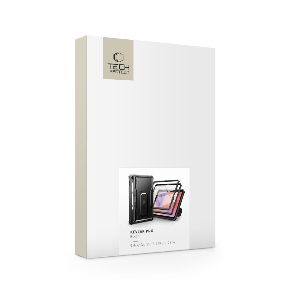 Pouzdro pro Samsung Galaxy Tab S10 Lite / Tab S10 FE / Tab S9, Tech-Protect, Kevlar Pro, Černé
