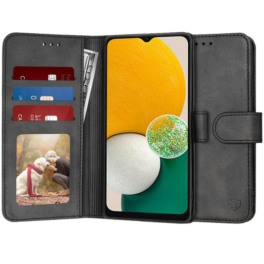 Pouzdro pro Samsung Galaxy A04s A047 / A13 5G A136, Techsuit, Diary Book, Černé