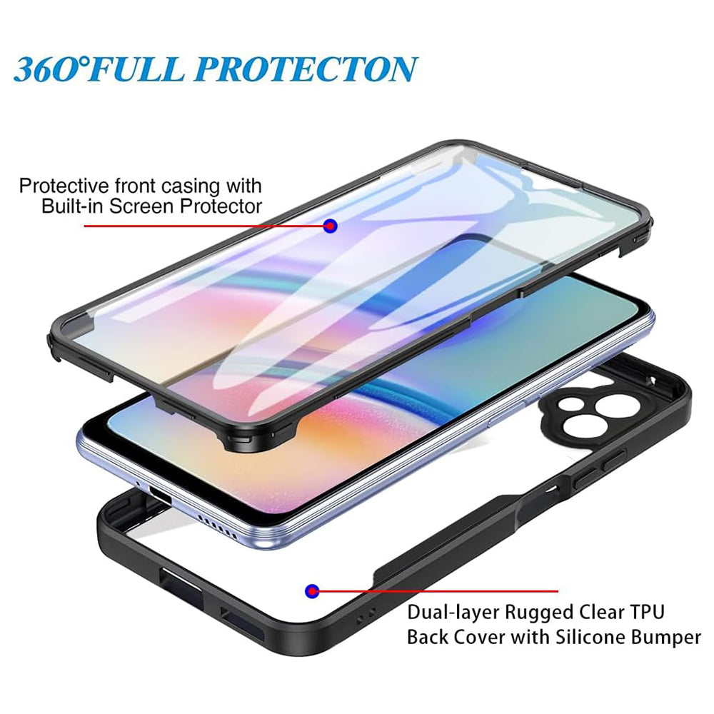 Pouzdro pro Samsung Galaxy A05 A055, Techsuit, ColorVerse 360, Černá