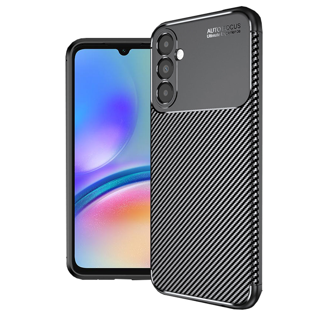 Pouzdro pro Samsung Galaxy A05s A057, Techsuit, CarbonFiber, Černé