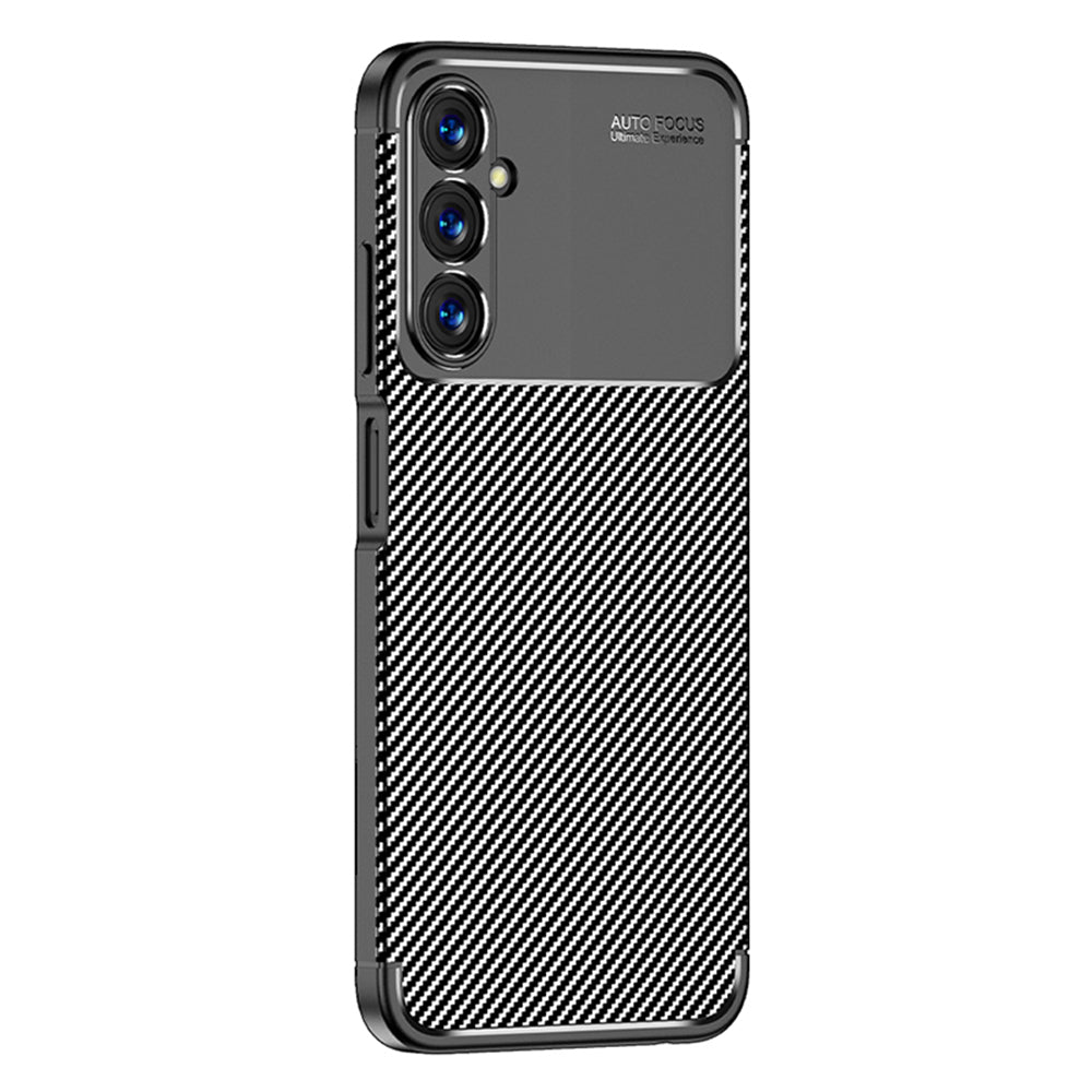 Pouzdro pro Samsung Galaxy A05s A057, Techsuit, CarbonFiber, Černé