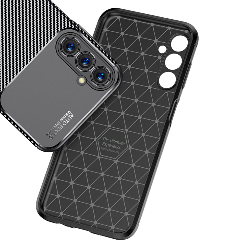 Pouzdro pro Samsung Galaxy A05s A057, Techsuit, CarbonFiber, Černé