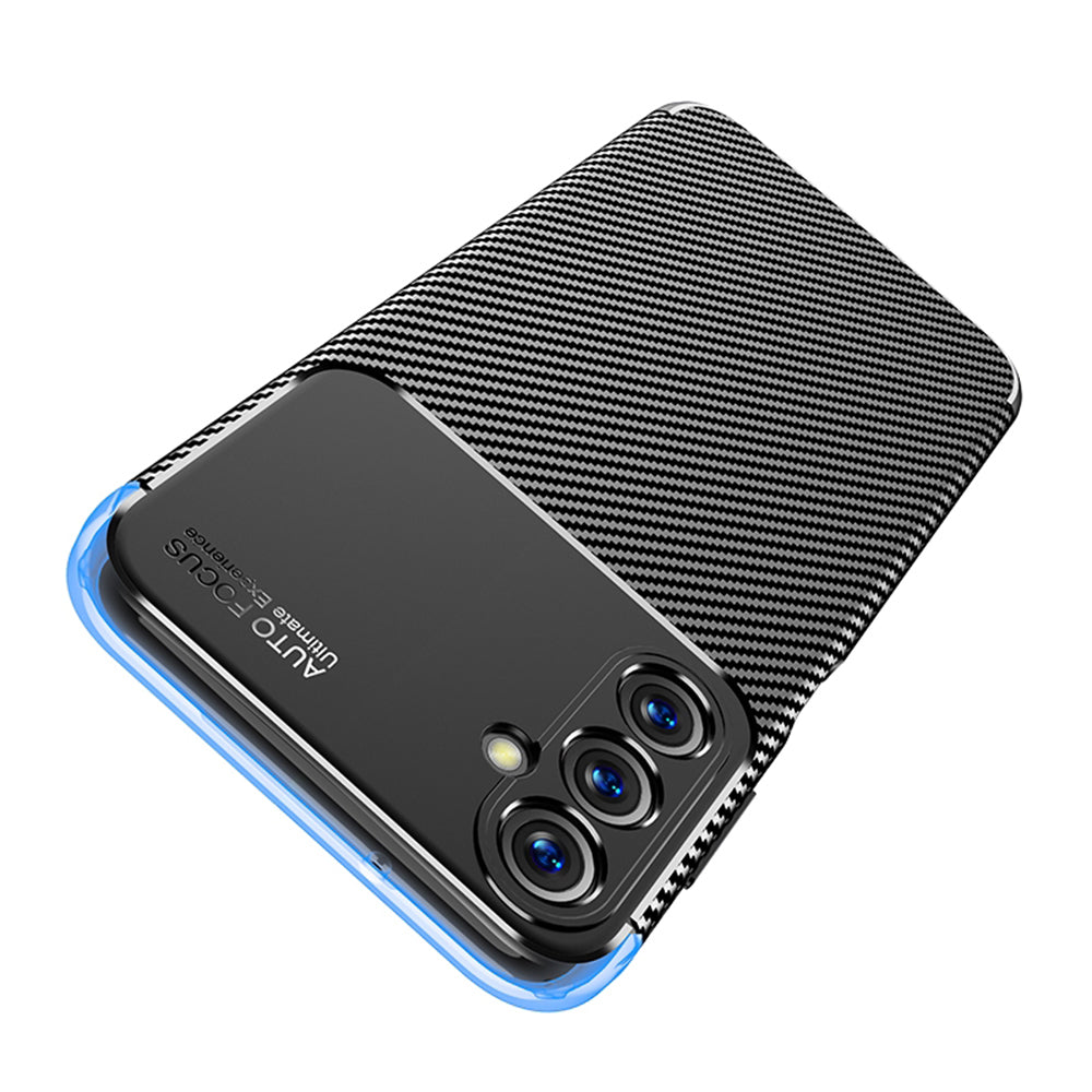 Pouzdro pro Samsung Galaxy A05s A057, Techsuit, CarbonFiber, Černé
