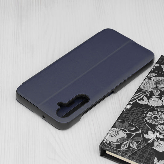 Pouzdro pro Samsung Galaxy A05s A057, Techsuit, eFold, Tmavě modrá