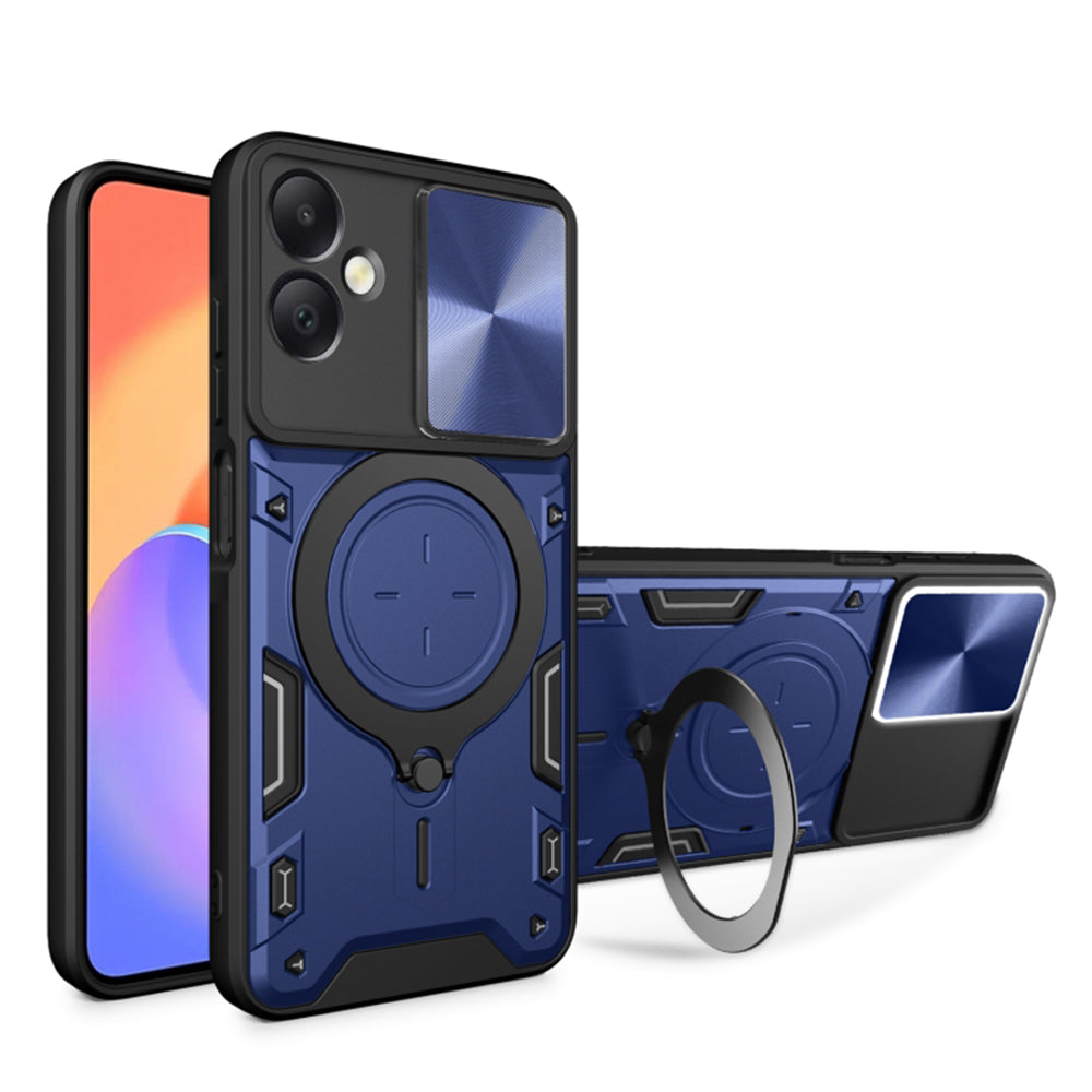 Pouzdro pro Samsung Galaxy A06 A065, Techsuit, CamGuard Pro, Modré