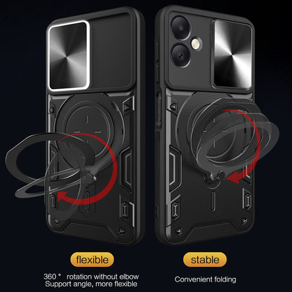 Pouzdro pro Samsung Galaxy A06 A065, Techsuit, CamGuard Pro, Modré