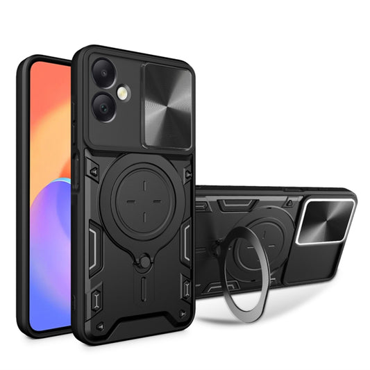 Pouzdro pro Samsung Galaxy A06 A065, Techsuit, CamGuard Pro, Černé