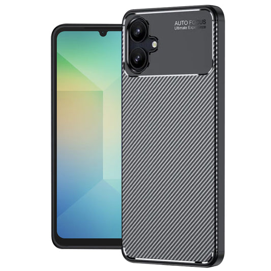 Pouzdro pro Samsung Galaxy A06 A065, Techsuit, CarbonFiber, Černé