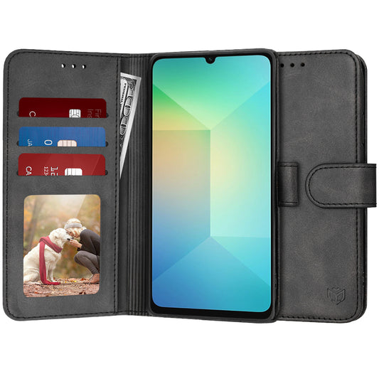 Pouzdro pro Samsung Galaxy A06 A065, Techsuit, Diary Book, Černé