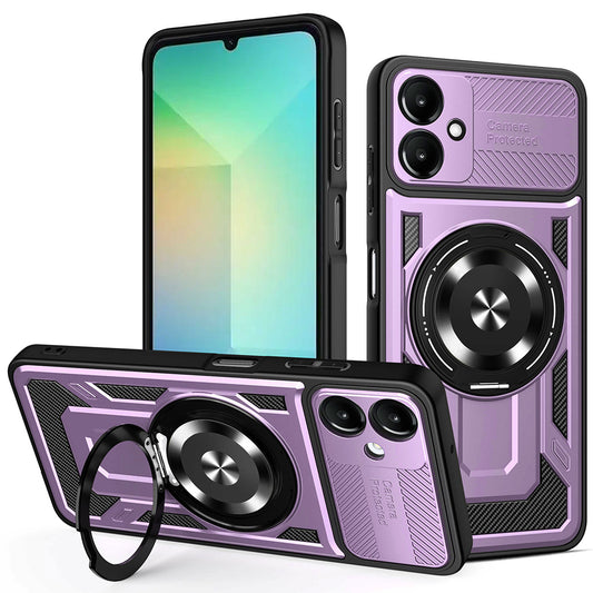 Pouzdro pro Samsung Galaxy A06 A065, Techsuit, RuggedCam, Fialové