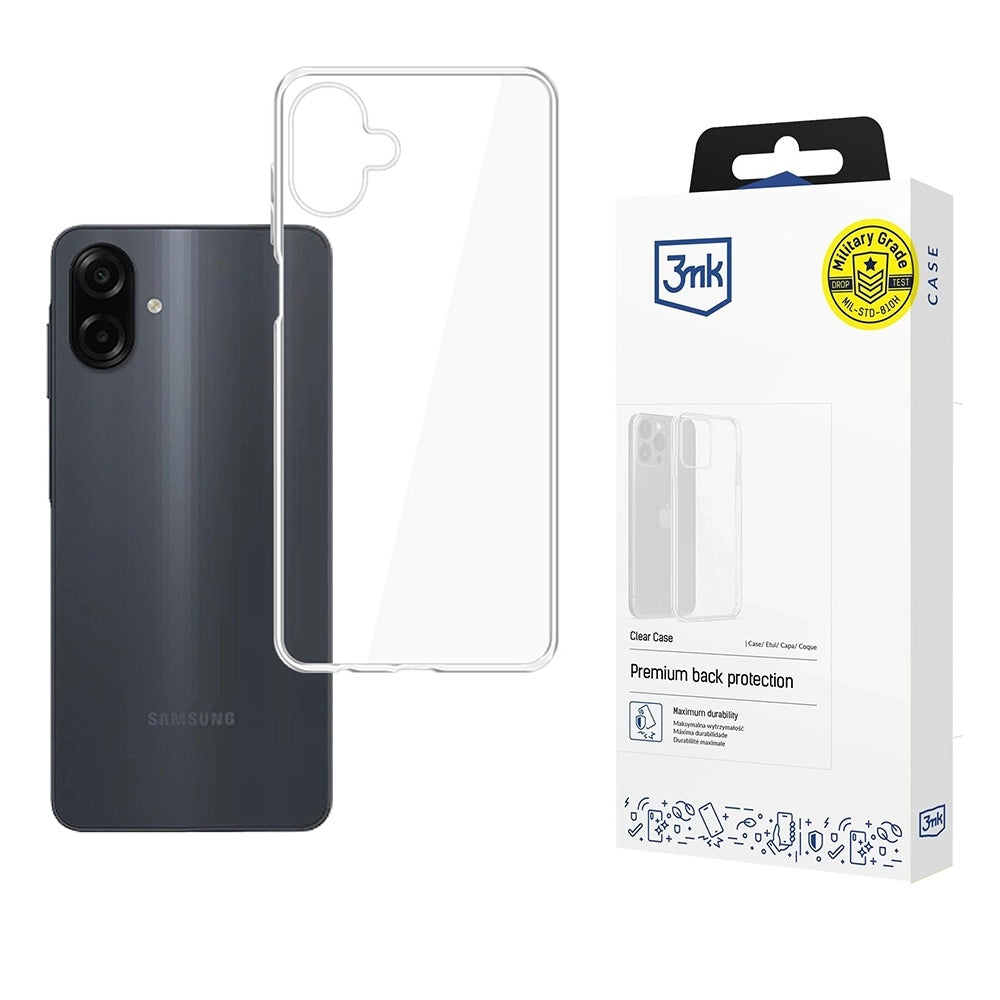 Pouzdro pro Samsung Galaxy A07 4G A075, 3MK, Clear, Průhledné
