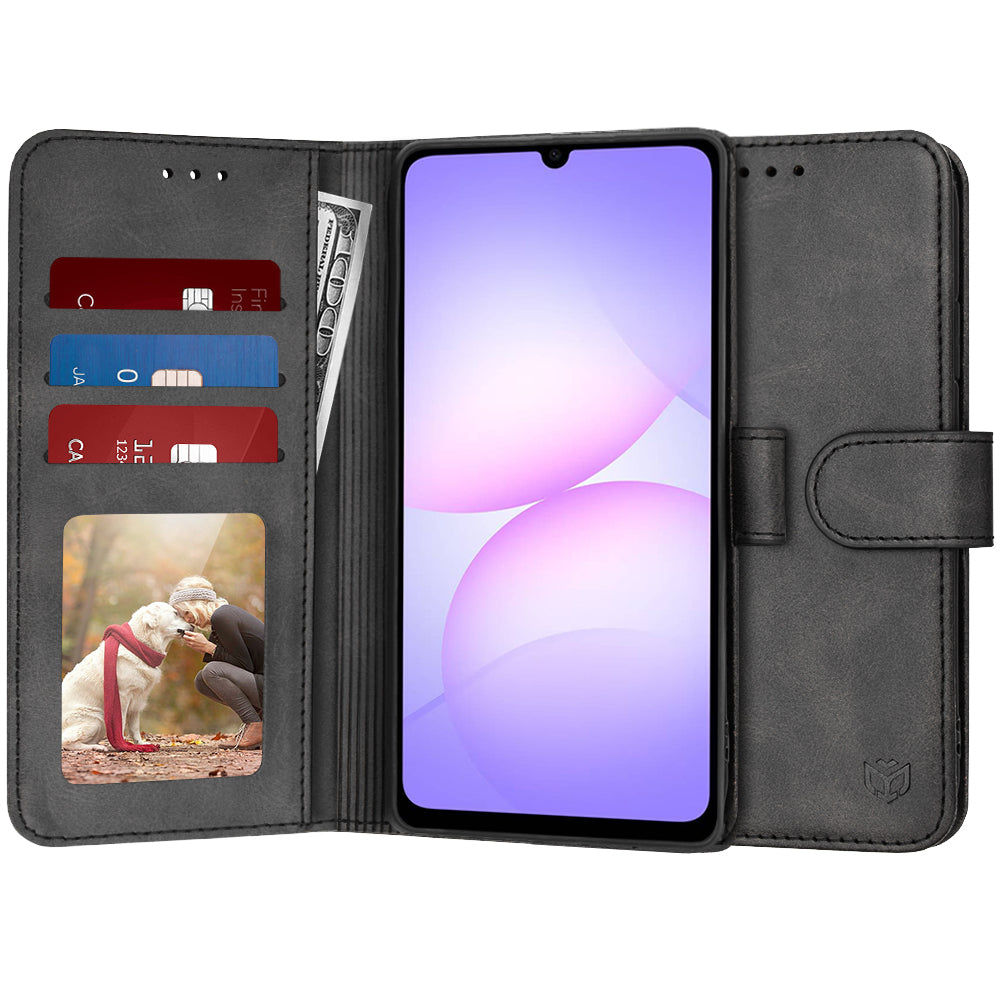 Pouzdro pro Samsung Galaxy A07 4G A075, Techsuit, Diary Book, černé