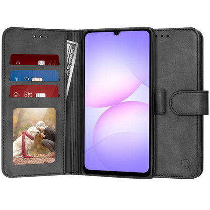 Pouzdro pro Samsung Galaxy A07 4G A075, Techsuit, Diary Book, černé