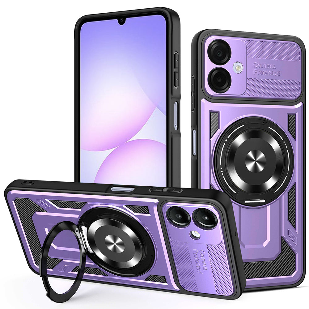 Pouzdro pro Samsung Galaxy A07 4G A075, Techsuit, RuggedCam, Fialové