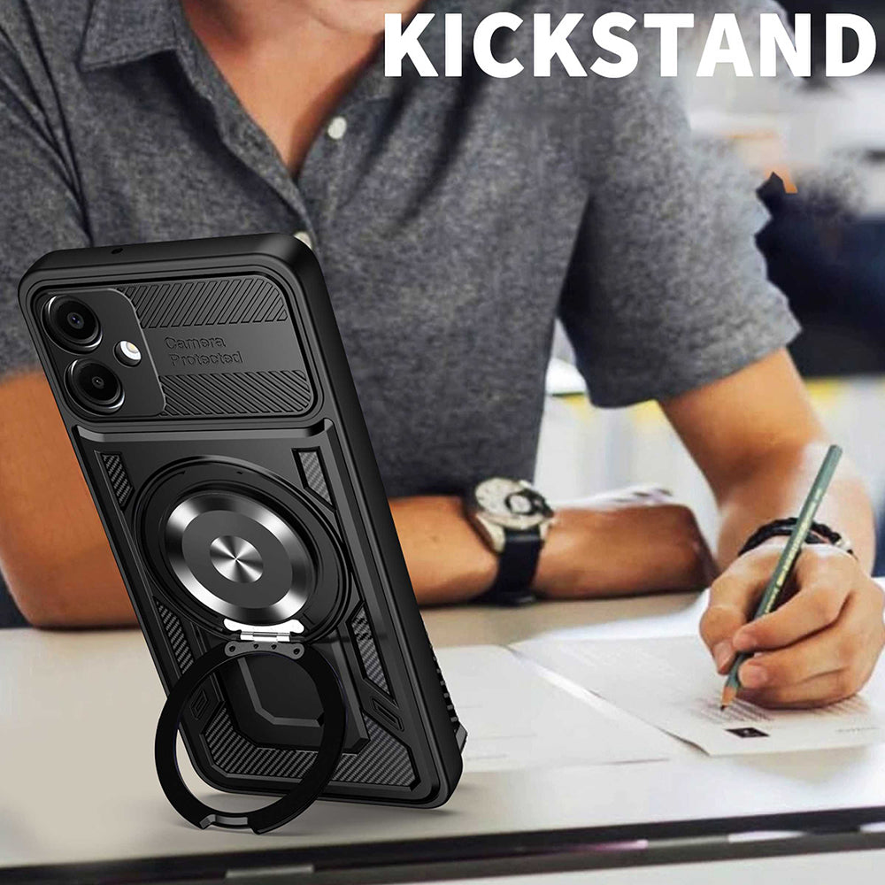 Pouzdro pro Samsung Galaxy A07 4G A075, Techsuit, RuggedCam, Černá