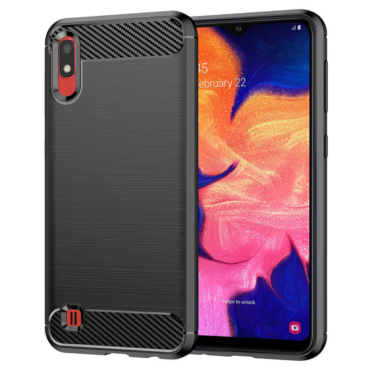 Pouzdro pro Samsung Galaxy A10 A105 / M10 M105, Techsuit, Carbon, Černé