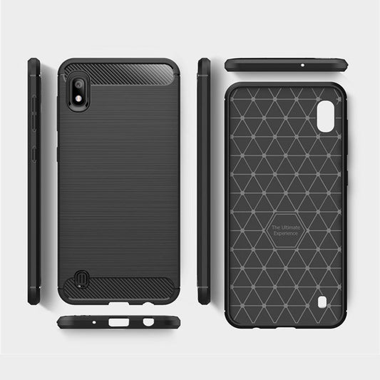 Pouzdro pro Samsung Galaxy A10 A105 / M10 M105, Techsuit, Carbon, Černé