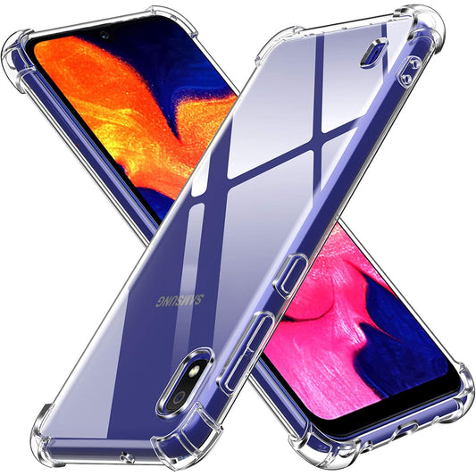 Pouzdro pro Samsung Galaxy A10 A105, Techsuit, nárazuvzdorné průhledné, transparentní