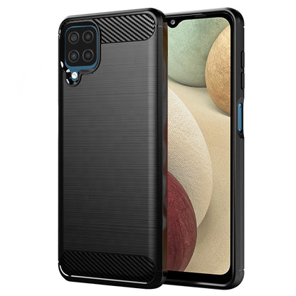 Pouzdro pro Samsung Galaxy A12 Nacho A127 / A12 A125, Techsuit, Carbon, Černé