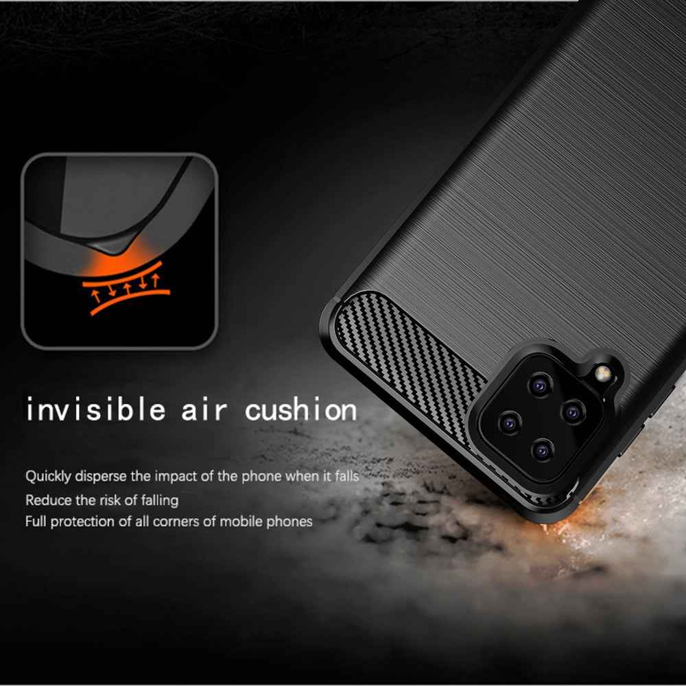 Pouzdro pro Samsung Galaxy A12 Nacho A127 / A12 A125, Techsuit, Carbon, Černé