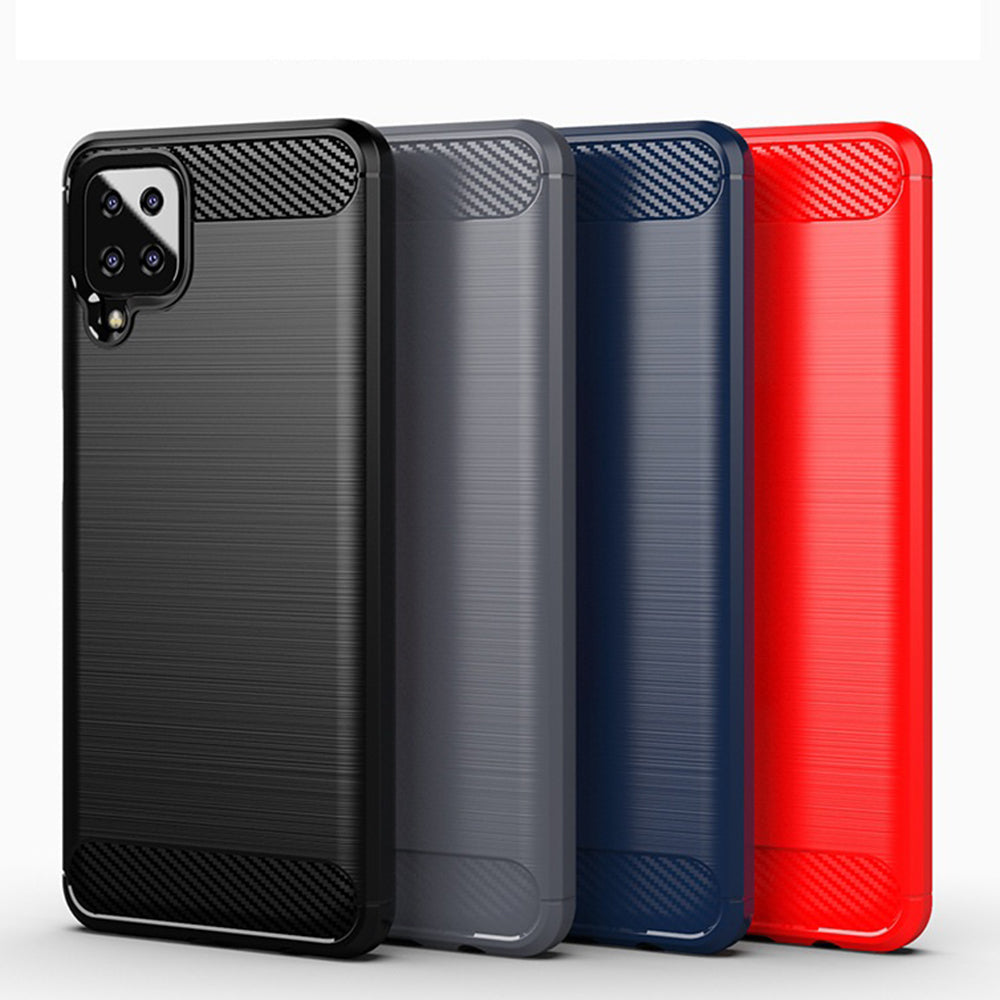 Pouzdro pro Samsung Galaxy A12 Nacho A127 / A12 A125, Techsuit, Carbon, Černé