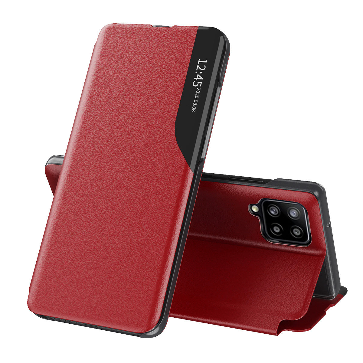 Pouzdro pro Samsung Galaxy A12 Nacho A127 / A12 A125, Techsuit, eFold, Červené