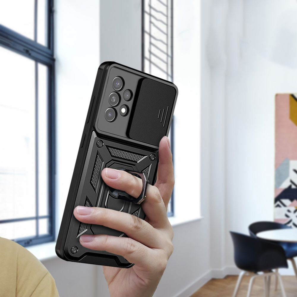 Pouzdro pro Samsung Galaxy A13 A135, Techsuit, CamShield, Černé