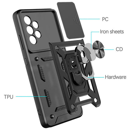 Pouzdro pro Samsung Galaxy A13 A135, Techsuit, CamShield, Černé