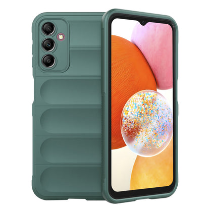 Pouzdro pro Samsung Galaxy A14 A145 / A14 5G A146, Techsuit, Magic Shield, Zelené
