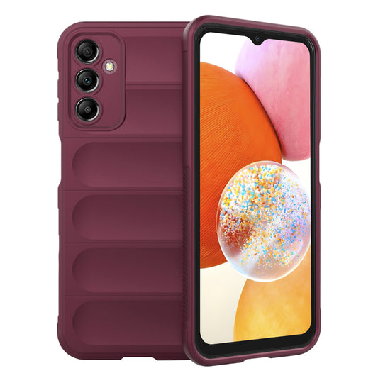 Pouzdro pro Samsung Galaxy A14 A145 / A14 5G A146, Techsuit, Magic Shield, vínová