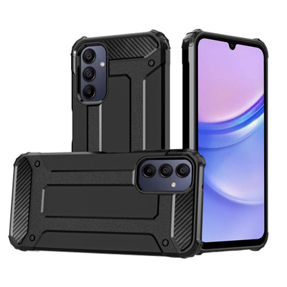 Pouzdro pro Samsung Galaxy A15 5G A156 / A15 A155, Techsuit, Hybrid Armor, Černé
