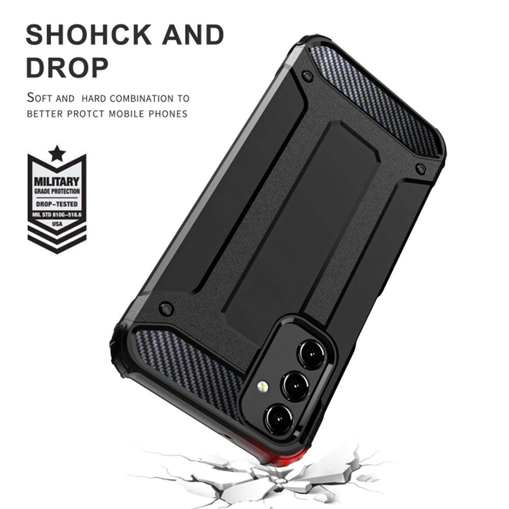 Pouzdro pro Samsung Galaxy A15 5G A156 / A15 A155, Techsuit, Hybrid Armor, Černé