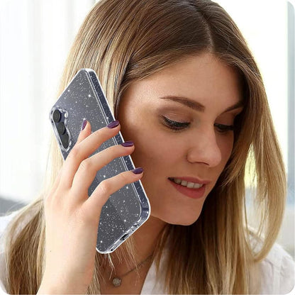 Pouzdro pro Samsung Galaxy A15 5G A156 / A15 A155, Techsuit, SparkleSkin, Průhledné