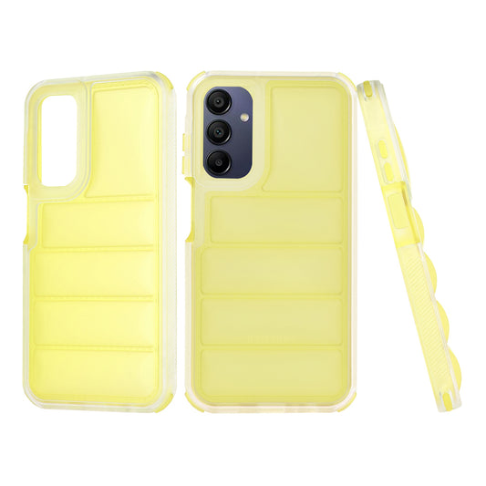 Pouzdro pro Samsung Galaxy A15 5G A156 / A15 A155, Techsuit, Wave Shield, Žlutá