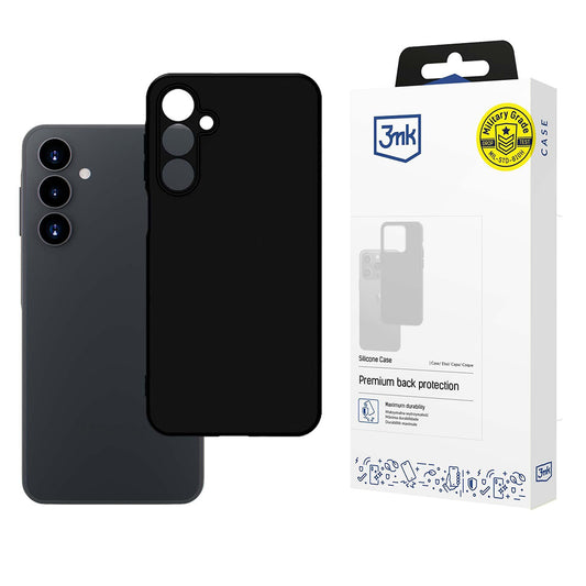 Pouzdro pro Samsung Galaxy A16 5G A166 / A16 4G A165, 3MK, silikonové, černé