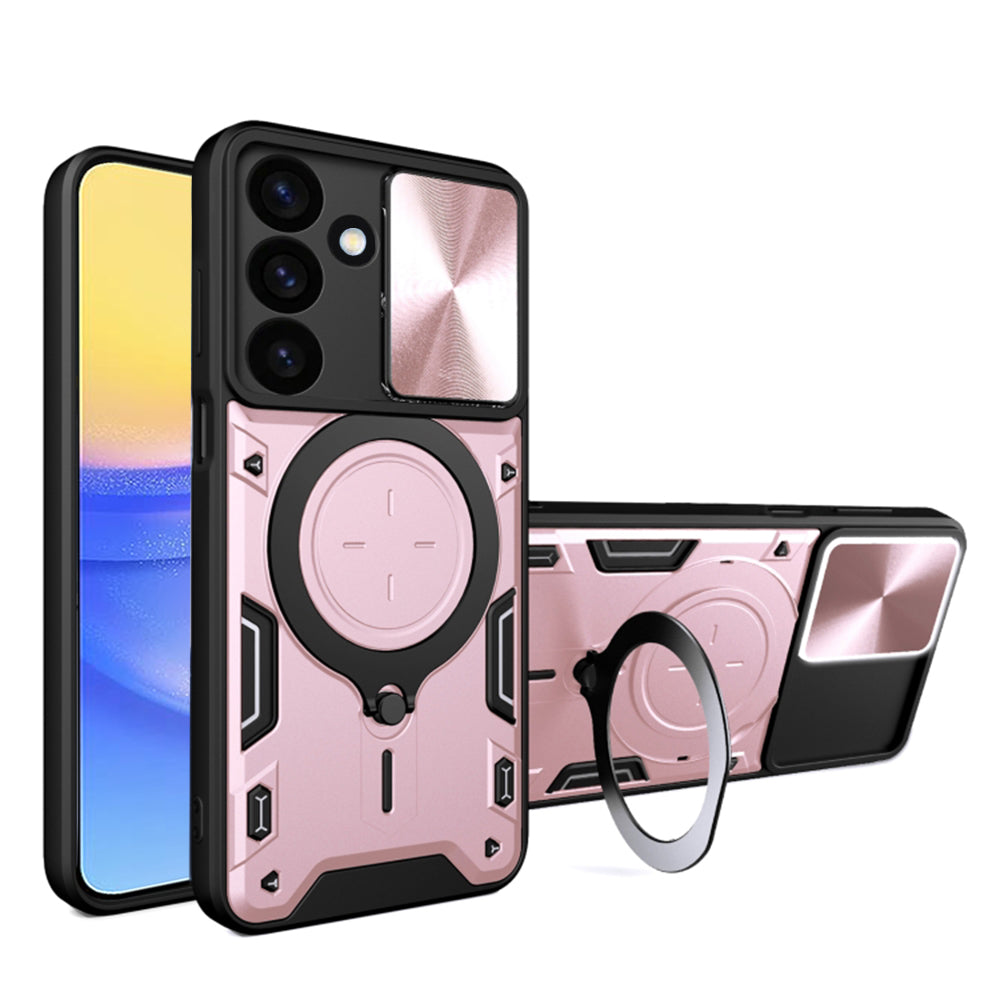 Pouzdro pro Samsung Galaxy A16 5G A166 / A16 4G A165, Techsuit, CamGuard Pro, Růžovo-zlaté