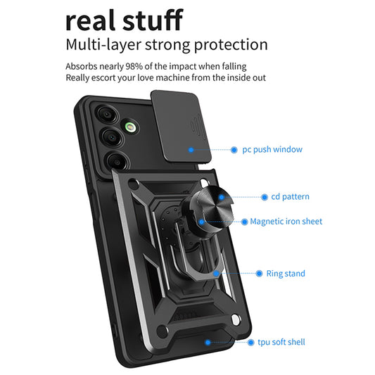 Pouzdro pro Samsung Galaxy A16 5G A166 / A16 4G A165, Techsuit, CamShield, Modré
