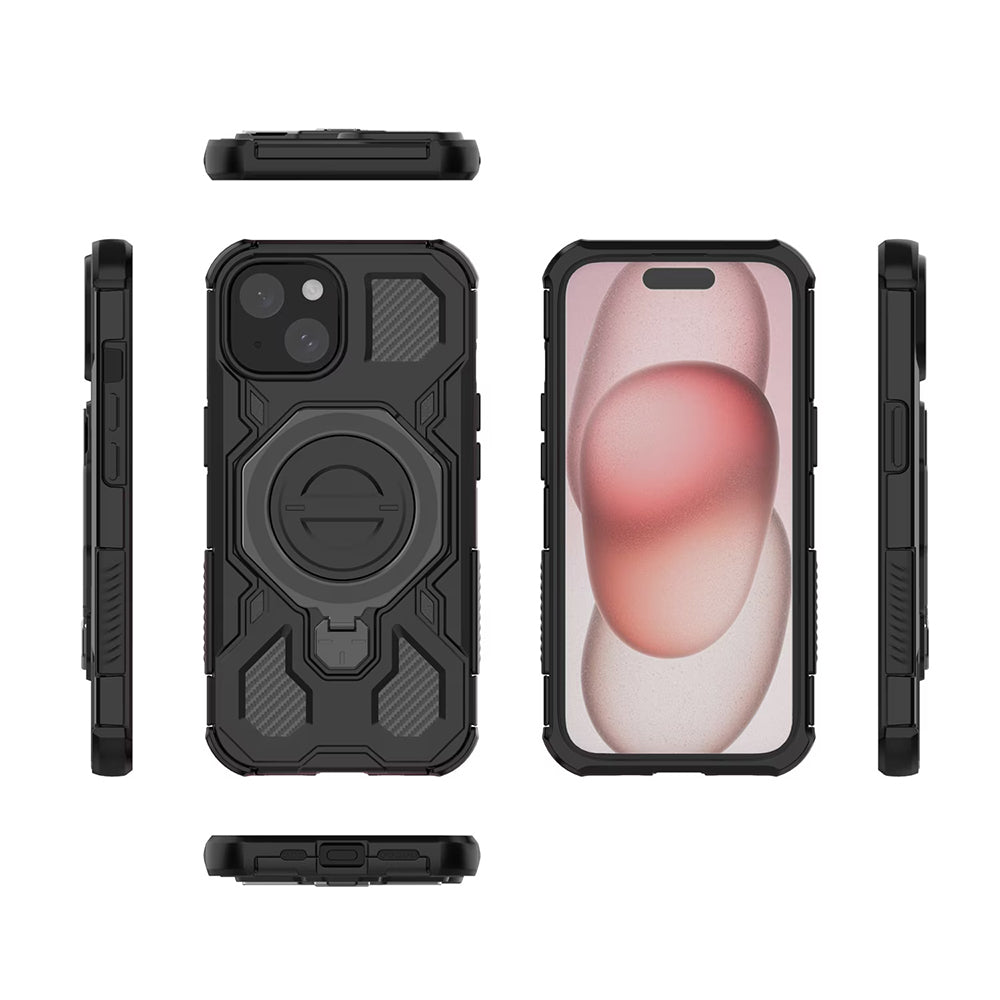 Pouzdro pro Samsung Galaxy A16 5G A166 / A16 4G A165, Techsuit, Carbon Shield Pro, Černé