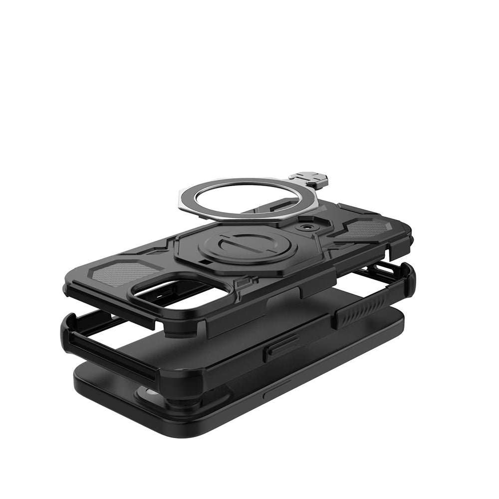 Pouzdro pro Samsung Galaxy A16 5G A166 / A16 4G A165, Techsuit, Carbon Shield Pro, Černé