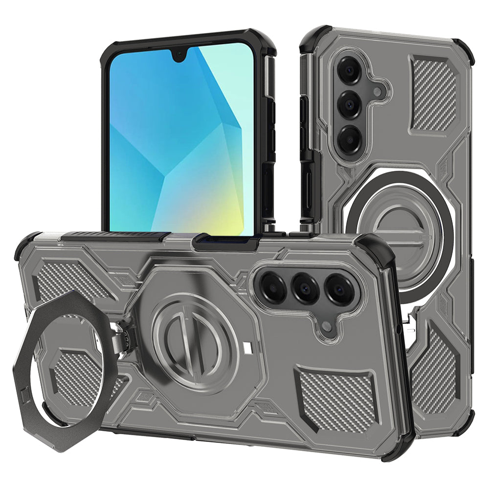 Pouzdro pro Samsung Galaxy A16 5G A166 / A16 4G A165, Techsuit, Carbon Shield Pro, Světle černá