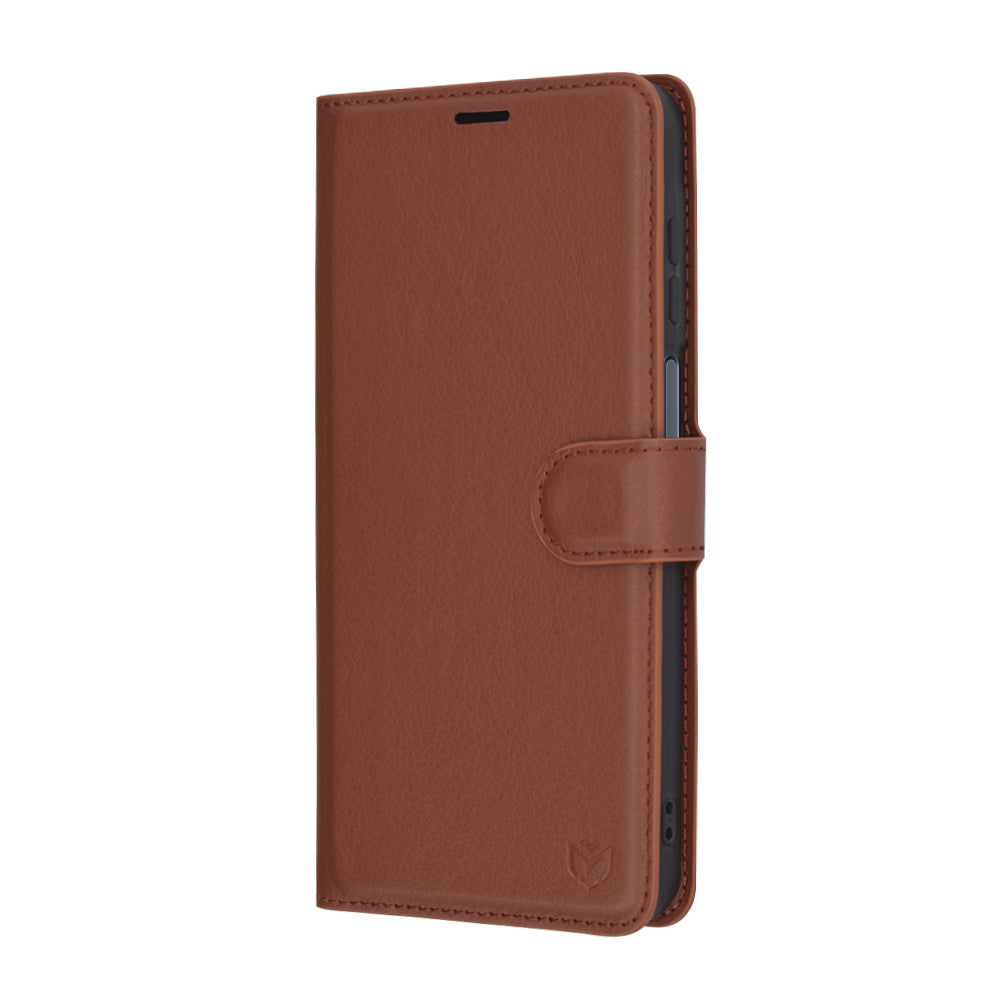 Pouzdro pro Samsung Galaxy A16 5G A166 / A16 4G A165, Techsuit, kožené folio, hnědé