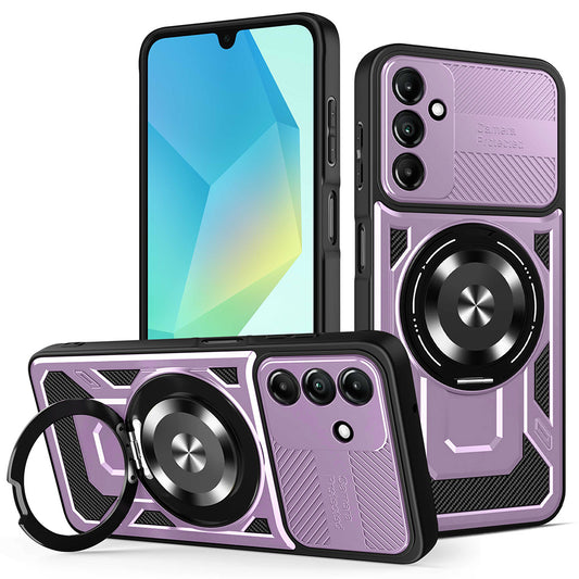 Pouzdro pro Samsung Galaxy A16 5G A166 / A16 4G A165, Techsuit, RuggedCam, Fialová