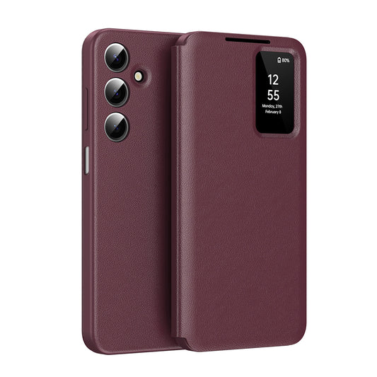 Pouzdro pro Samsung Galaxy A17 4G / A17 5G / A26 A266, Techsuit, SmartView, červené